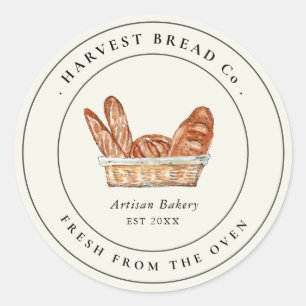 Étiquette de boulangerie de pain vintage