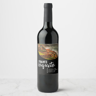 Étiquette de bouteille Coquito de Porto Rico Islan