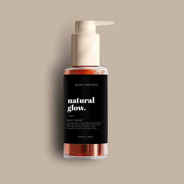 Étiquette de bouteille cosmétique moderne (Créateur téléchargé)