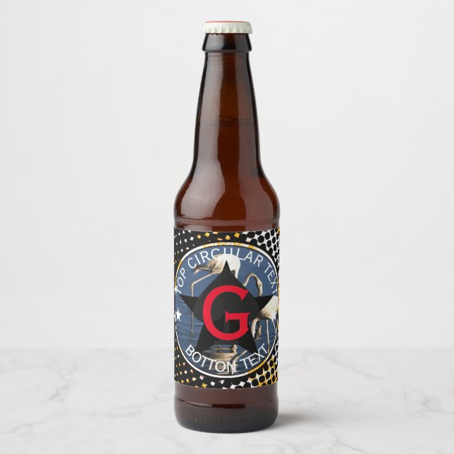 Étiquette de bouteille de bière personnalisé (Devant)
