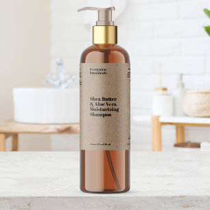 Étiquette de bouteille de cosmétiques imperméable