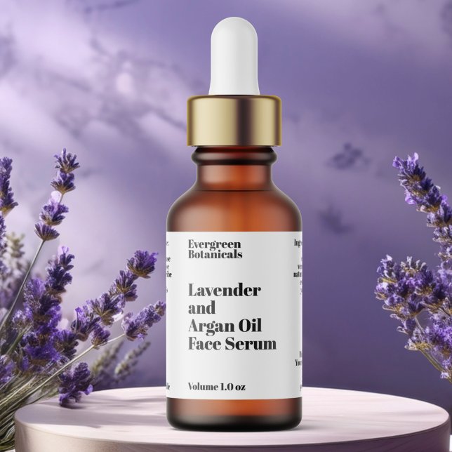 Étiquette de bouteille de gouttelettes de cosmétiq (Créateur téléchargé)