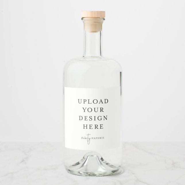 Étiquette de bouteille de liquide 4" x 3,5" (série (Devant)