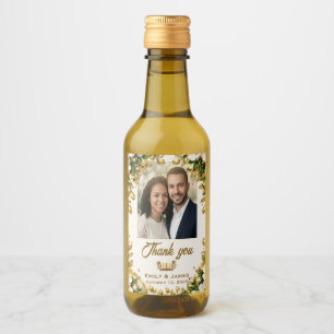 Étiquette de bouteille de mariage Dogwood de Carol