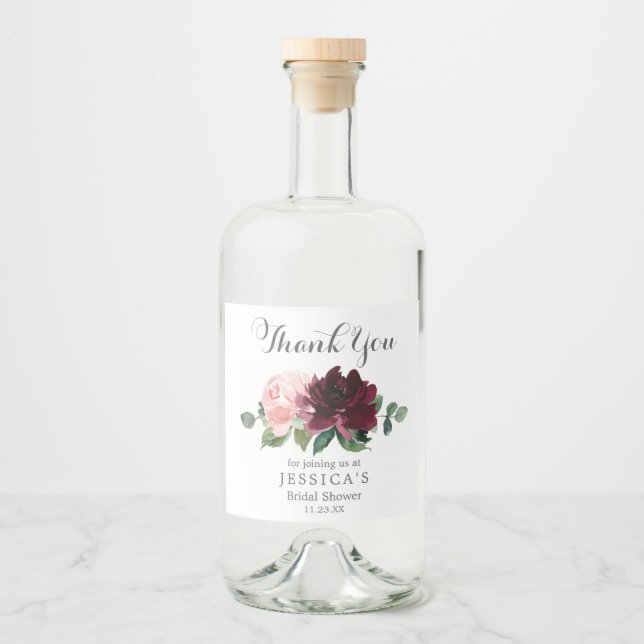 Étiquette de bouteille de vin Bourgogne (Devant)