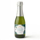 Étiquette de bouteille de vin pétillant miniature