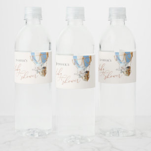 Étiquette de bouteille d'eau Baby shower éléphant
