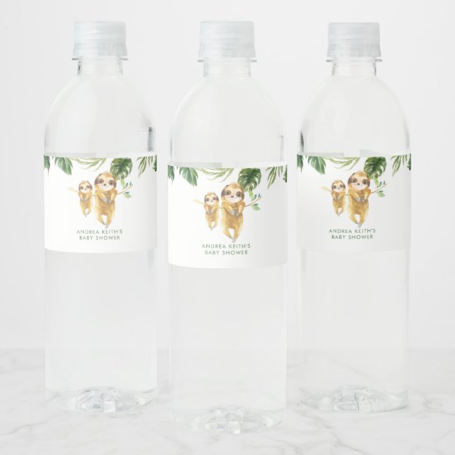 Étiquette de bouteille d'eau de Baby shower de fen (Bouteilles)