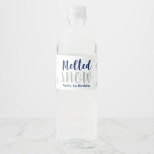 Étiquette de bouteille d'eau de la fête d'annivers