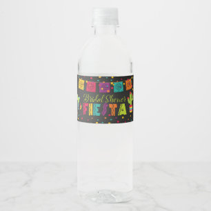 Étiquette de bouteille d'eau Fiesta Fête des marié