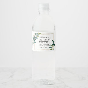 Étiquette de bouteille d'eau Garden Greens