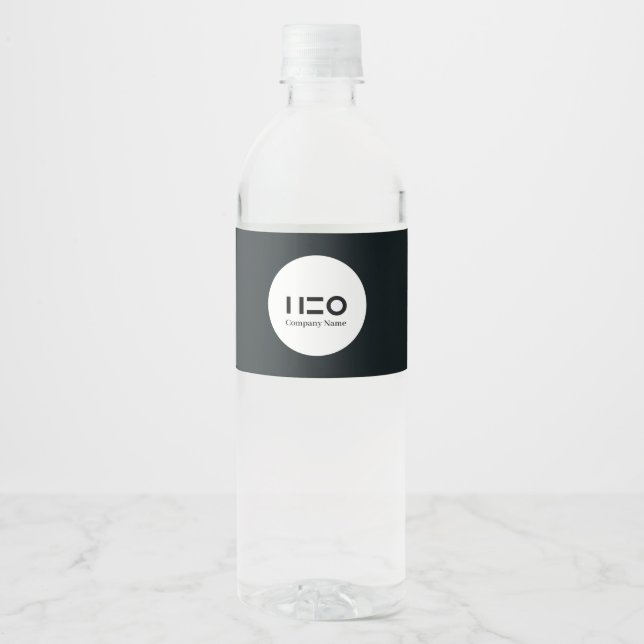 Étiquette de bouteille d'eau personnalisée (Devant)