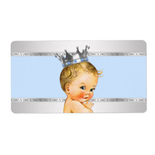 Étiquette de bouteille d'eau pour Baby Shower du P