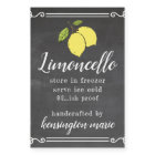 Étiquette de bouteille haute au look craie de Limo