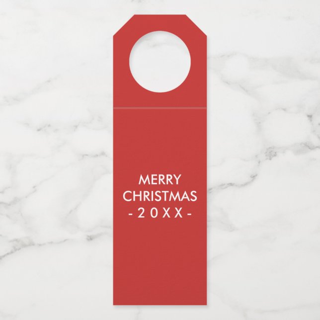 Étiquette de bouteille pour les fêtes de Noël | Ro (Devant)