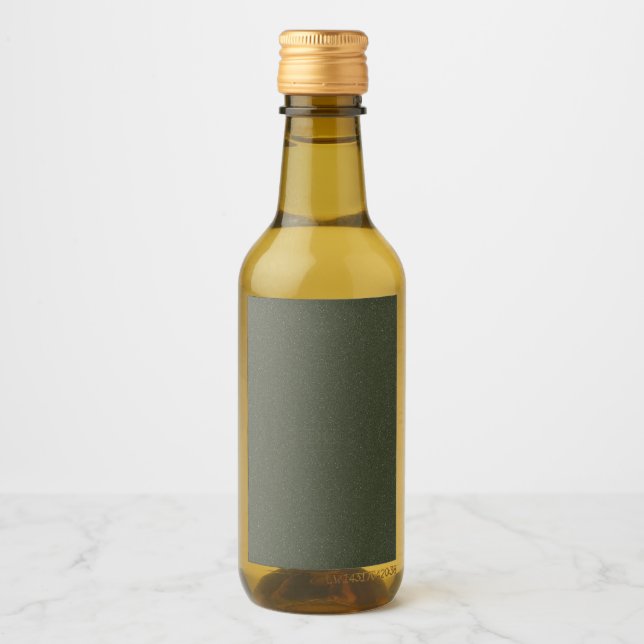 Étiquette de bouteille verte en mousse texturée -  (Devant)