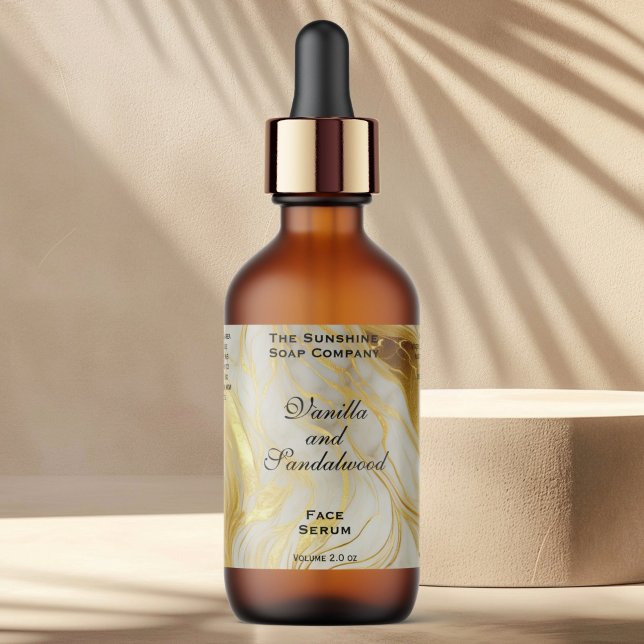 Étiquette de bouteilles de gouttelettes de Cosméti (Créateur téléchargé)