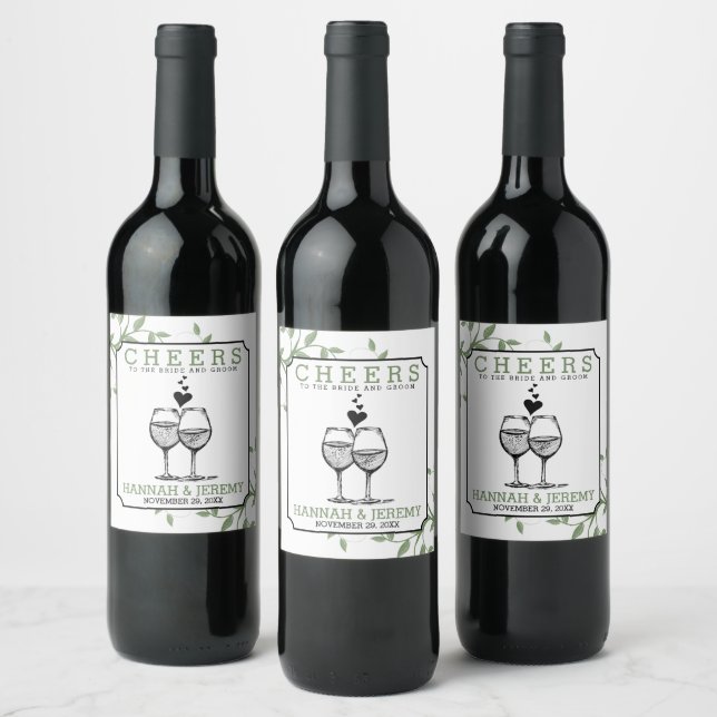 Étiquette de bouteilles de vin (Bouteilles)