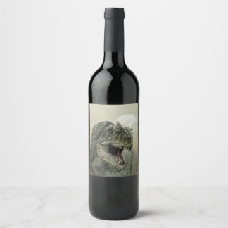 Étiquette de bouteilles de vin Dinosaur