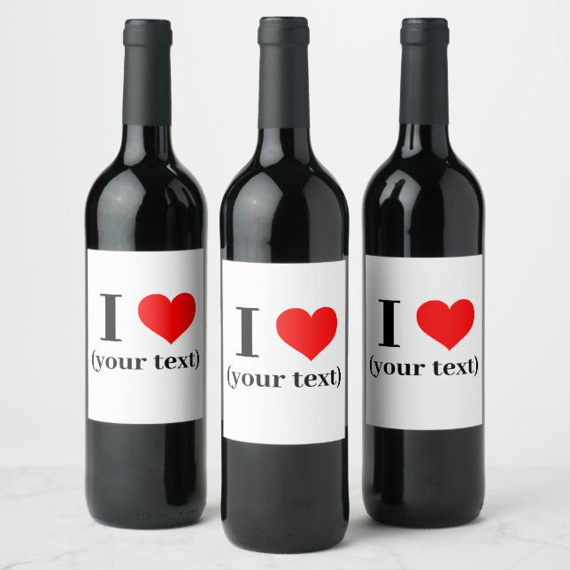 Étiquette de bouteilles de vin - Personnalisé I co (Bouteilles)
