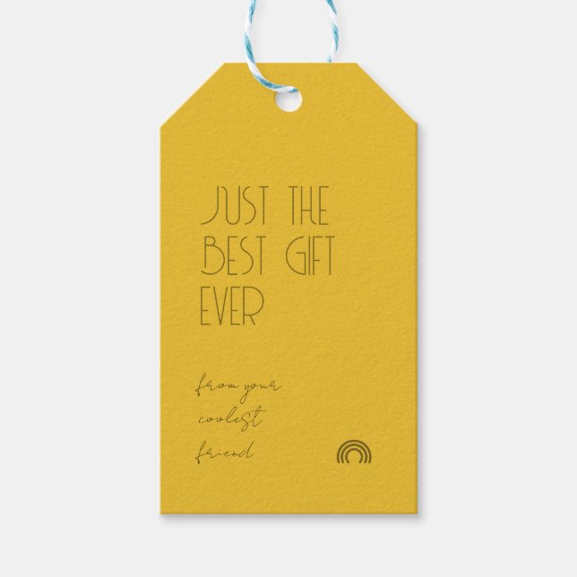 Étiquette de cadeau amusante (Devant)