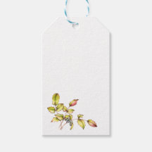 Étiquette de cadeau berbéris aquarelle