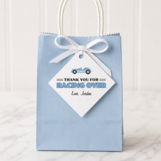 Étiquette de cadeau d'anniversaire de voiture de c