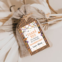 Étiquette de cadeau d'anniversaire Halloween Ghost