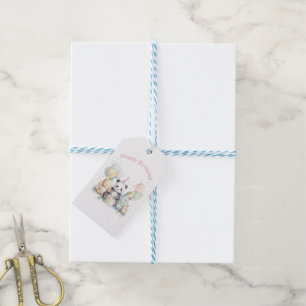 Étiquette de cadeau d'anniversaire pour un animal