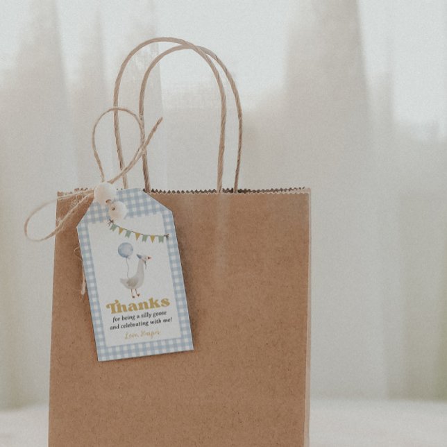 Étiquette de cadeau d'anniversaire pour une oie id (Créateur téléchargé)