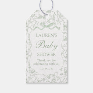 Étiquette de cadeau de baby shower Bébé Arc-en-cie