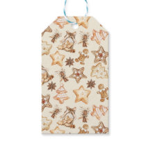 Étiquette de Cadeau de Biscuit de Noël