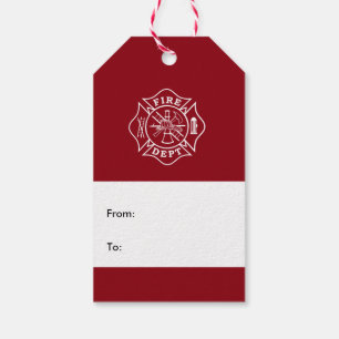 Étiquette de cadeau de croix maltaise de