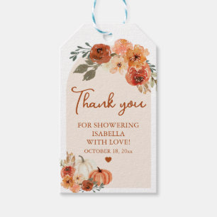 Étiquette de cadeau de douche de mariage bohème de
