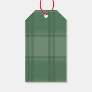 Étiquette de cadeau de fête élégante verte à carre