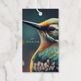 Étiquette de cadeau de mariage Jardin de colibri K
