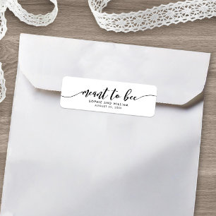 Étiquette de cadeau de mariage Relax Script Meant