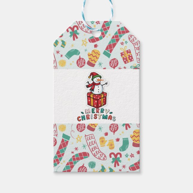 étiquette de cadeau de Noël (Devant)