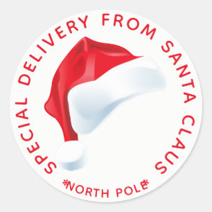 Étiquette de cadeau de Noël de la livraison