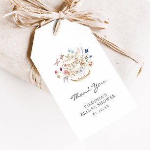 Étiquette de Cadeau de Thé Party