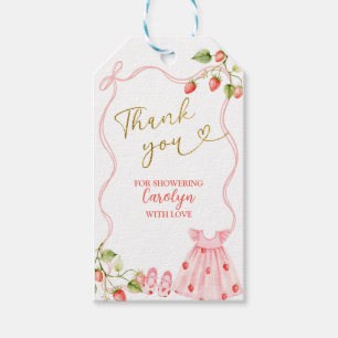 Étiquette de cadeau de vêtements de bébé Coquette 