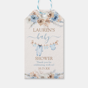 Étiquette de cadeau de vêtements de bébé garçon po