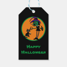 Étiquette de cadeau drôle de Halloween joyeux