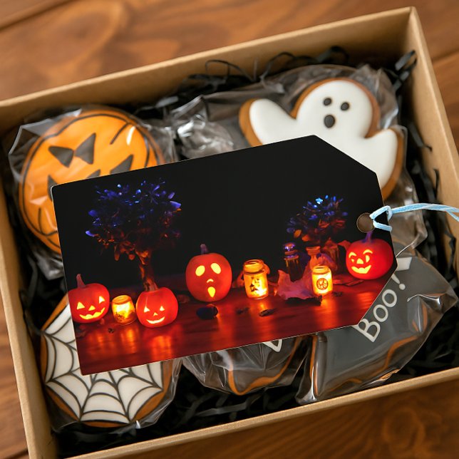 Étiquette de cadeau Halloween effrayante  (Créateur téléchargé)