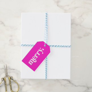 Étiquette de cadeau joyeuse et lumineuse
