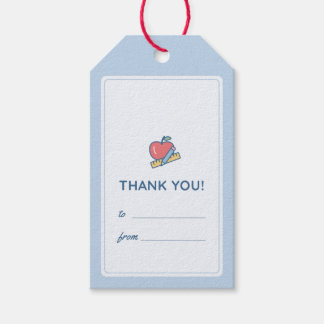 Étiquette de cadeau "Merci" pour l'enseignant