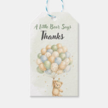 Étiquette de cadeau Ourson