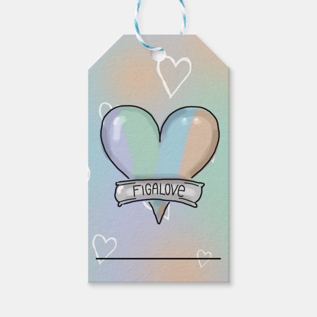 Étiquette de cadeau pour amateur de Figaro (Devant)