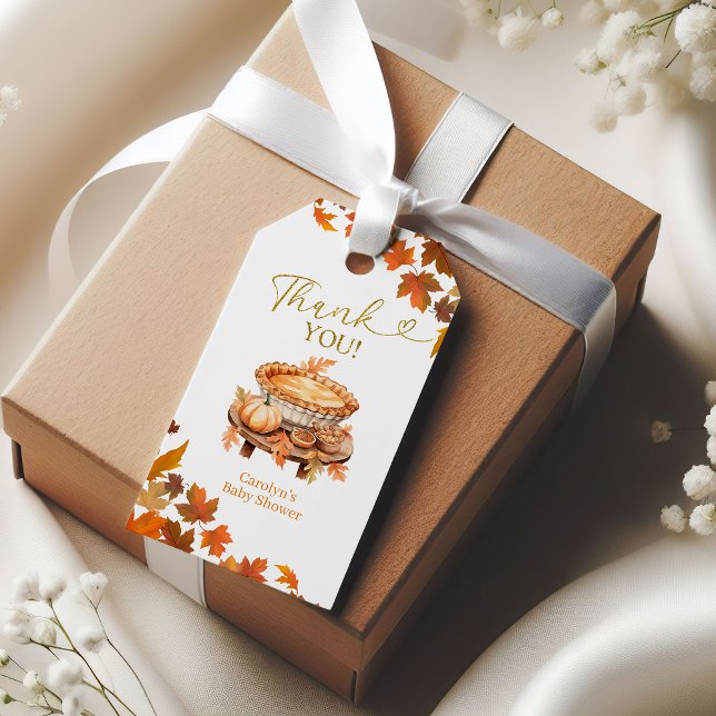 Étiquette de cadeau pour Baby Shower Cutie Pie d'a (Créateur téléchargé)