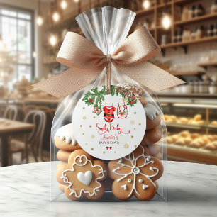 Étiquette de cadeau pour Baby Shower de Noël   Béb